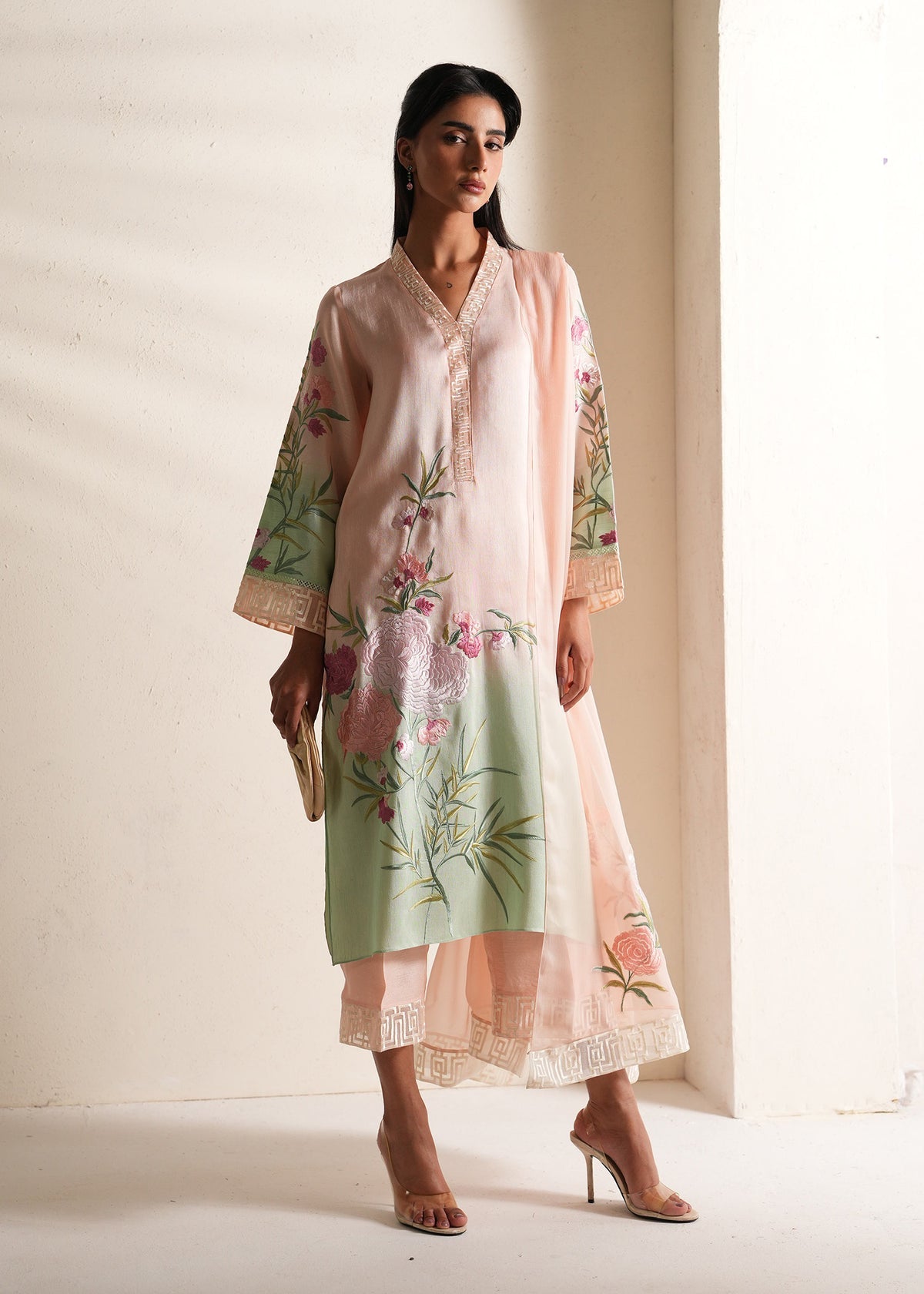 Mahgul | Alea Luxury Pret | Dawn - Luxury Dress - available at Maria Faisal in UK and USA.