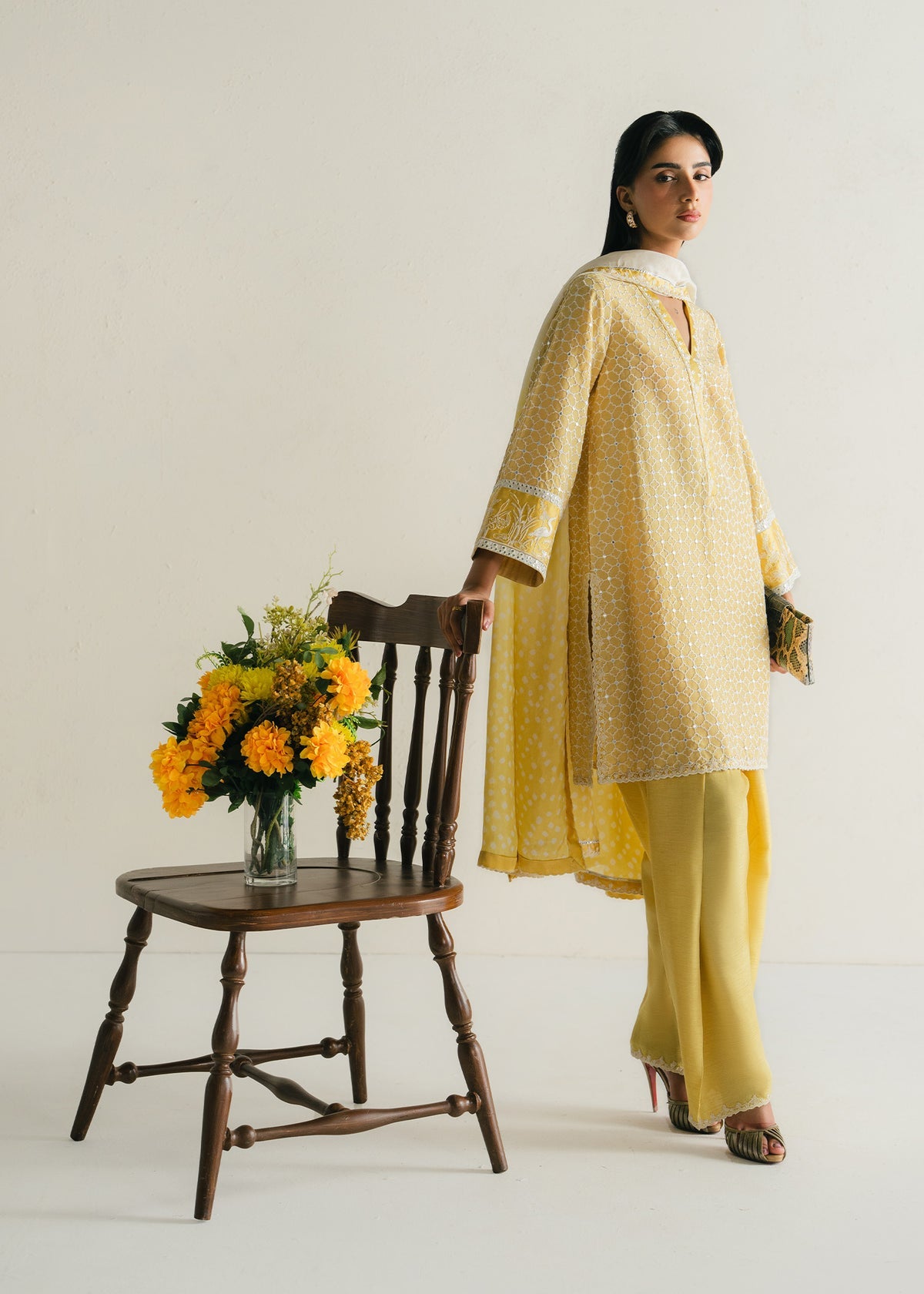 Mahgul | Alea Luxury Pret | Sunbeam - Luxury Dress - available at Maria Faisal in UK and USA.