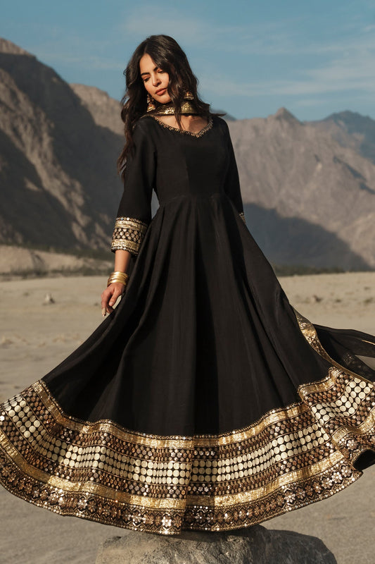 Charizma | Festive Pret | 3 Pcs Stitched Raw Silk Pishwas CMA-6-467 - Formal Dress - available at Maria Faisal in UK and USA.