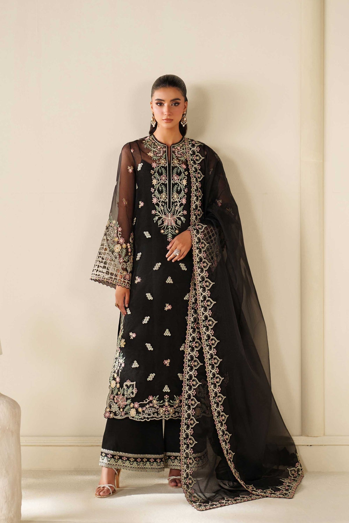 Akbar Aslam | Formal Pret | Noir - Formal Dress - available at Maria Faisal in UK and USA.