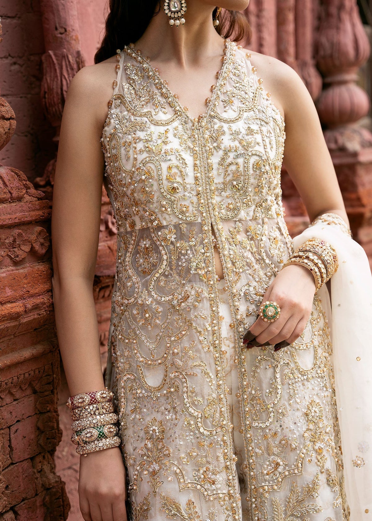Kanwal Malik | Sajni Wedding Formals 24 | Nisha - Designer Dress with Intricate embroidery and embellishments. Shop elegent wedding dress at Maria Faisal.
