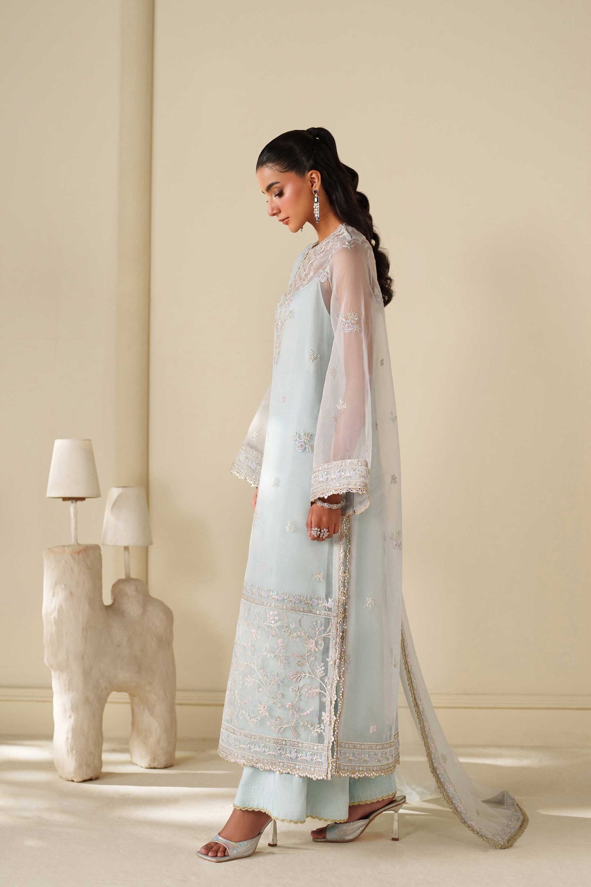 Akbar Aslam | Formal Pret | Poise - Formal Dress - available at Maria Faisal in UK and USA.