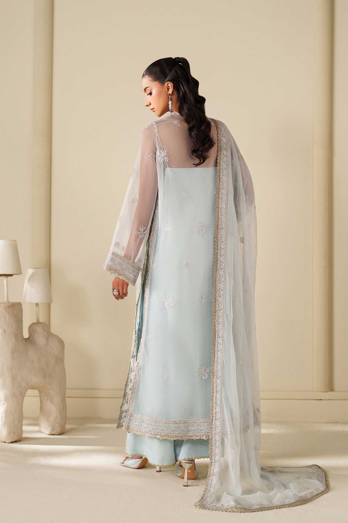 Akbar Aslam | Formal Pret | Poise - Formal Dress - available at Maria Faisal in UK and USA.