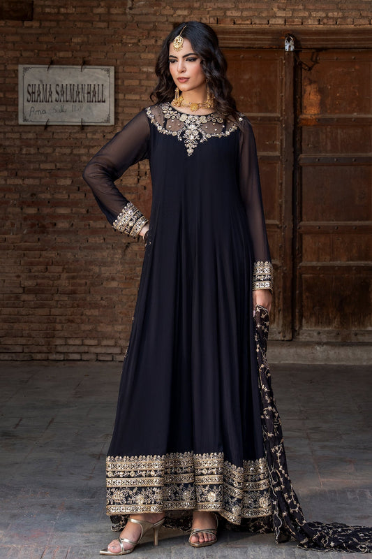 Charizma | Festive Pret | 3-PC Embroidered Chiffon CMA-6-429 - Formal Dress - available at Maria Faisal in UK and USA.
