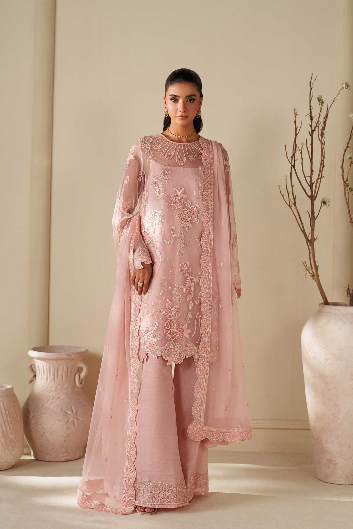 Akbar Aslam | Formal Pret | Adae - Formal Dress - available at Maria Faisal in UK and USA.