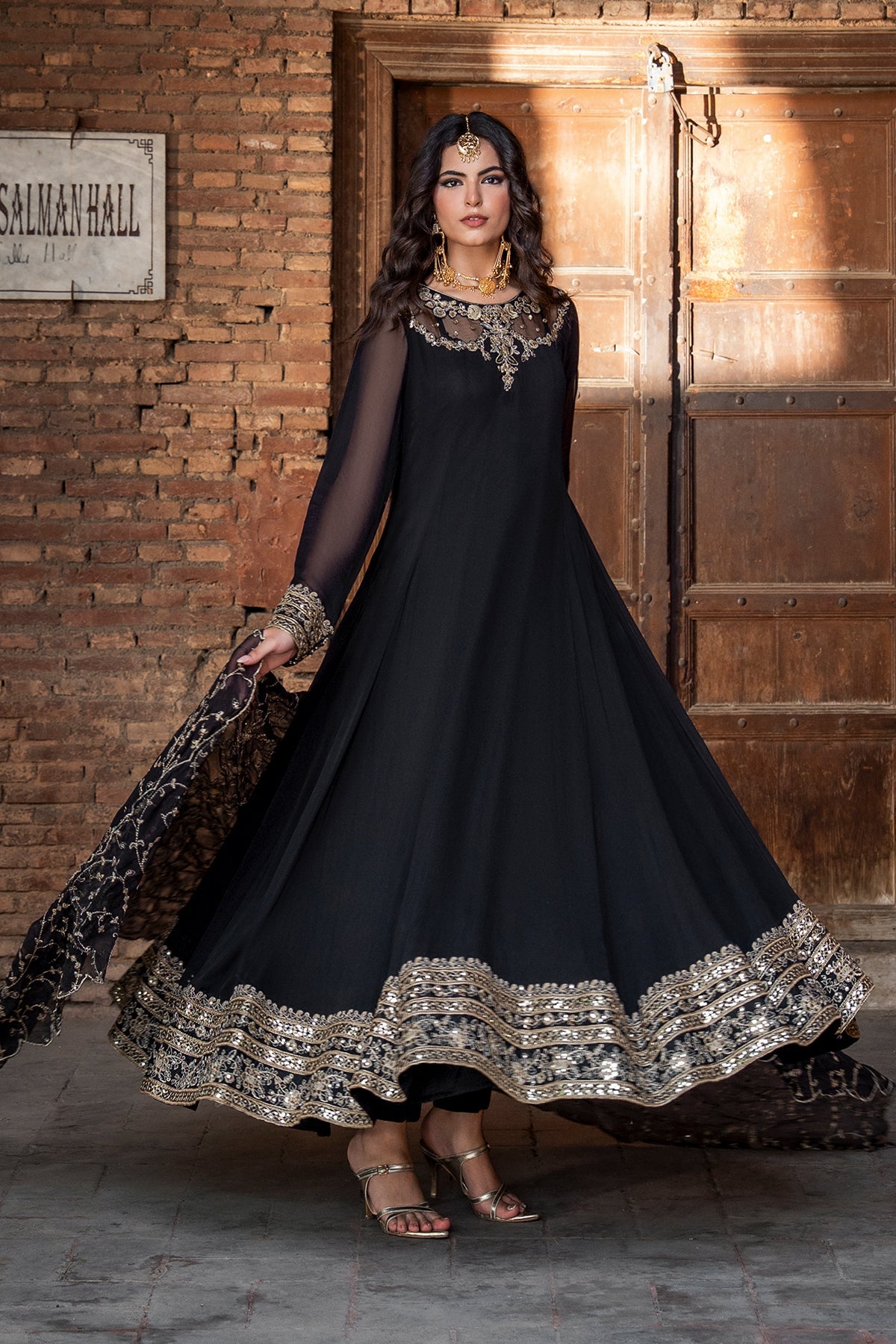 Charizma | Festive Pret | 3-PC Embroidered Chiffon CMA-6-429 - Formal Dress - available at Maria Faisal in UK and USA.