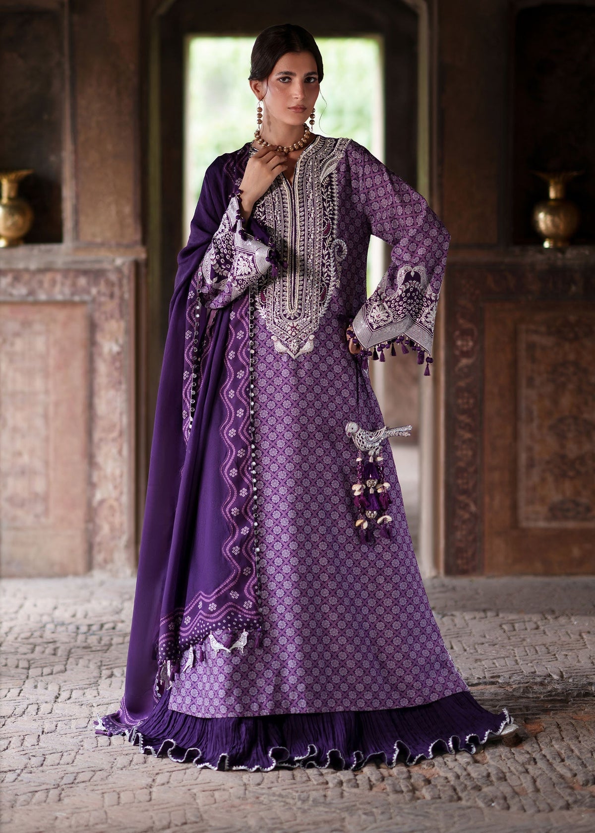 Sadaf Fawad Khan | Zeenat Formals 26 | Nazm - Formal Dress - available at Maria Faisal in UK and USA.