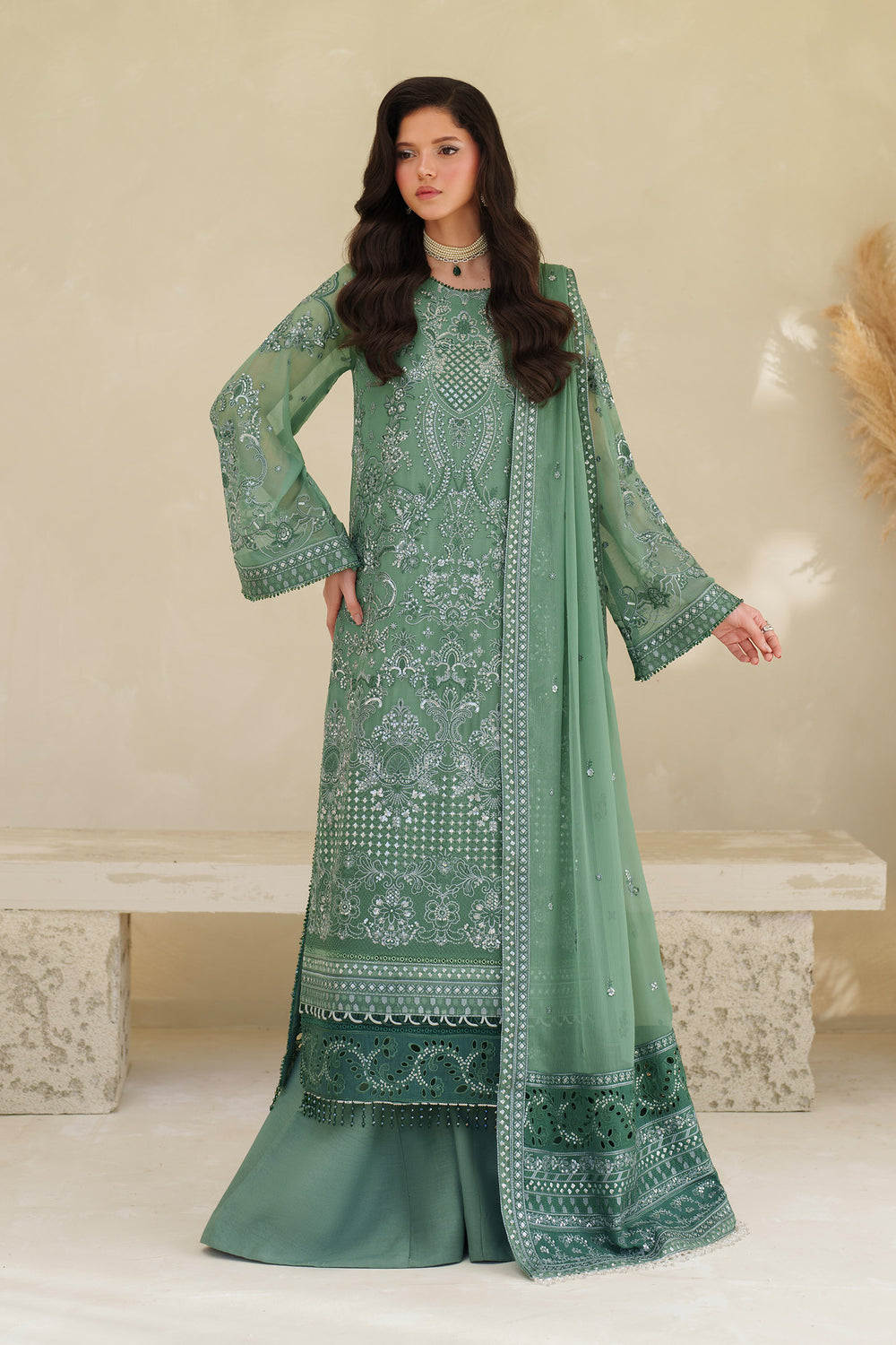 Zarif | Meesa Luxury Formals | Jiroon - Formal Dress - available at Maria Faisal in UK and USA.