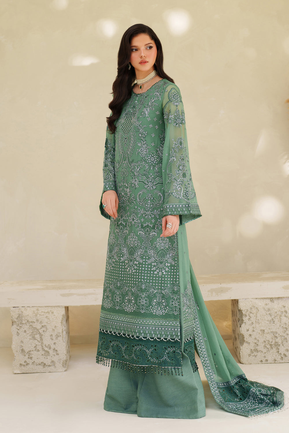 Zarif | Meesa Luxury Formals | Jiroon - Formal Dress - available at Maria Faisal in UK and USA.