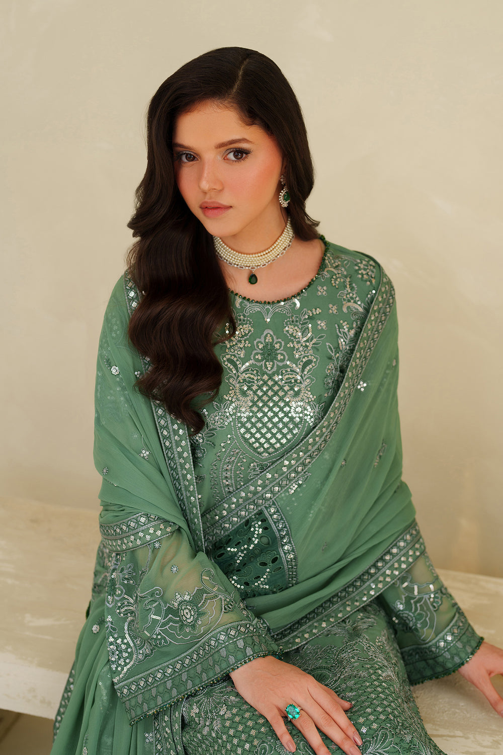 Zarif | Meesa Luxury Formals | Jiroon - Formal Dress - available at Maria Faisal in UK and USA.