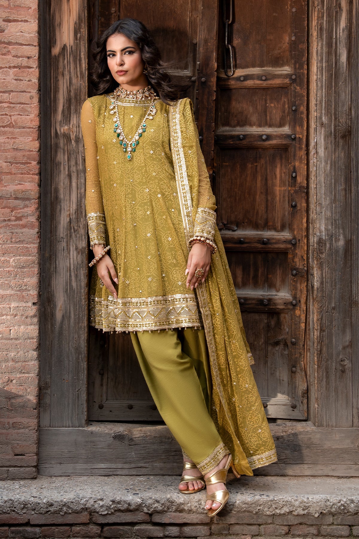 Charizma | Festive Pret | 3-Pcs Embroidered CMA-6-461 - Formal Dress - available at Maria Faisal in UK and USA.