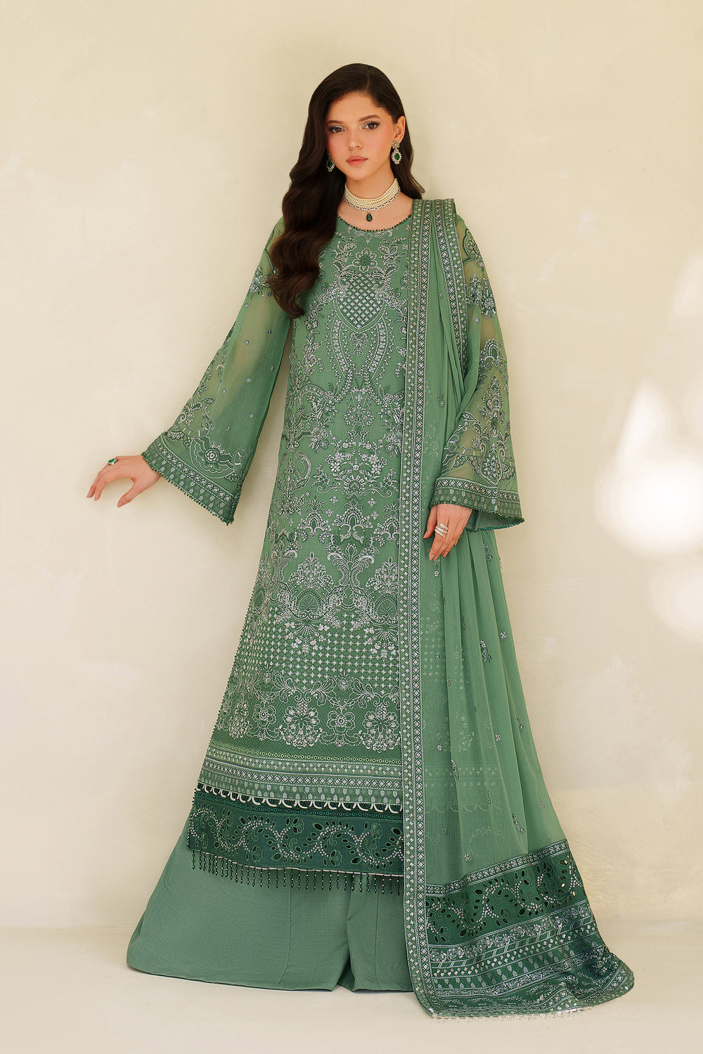 Zarif | Meesa Luxury Formals | Jiroon - Formal Dress - available at Maria Faisal in UK and USA.