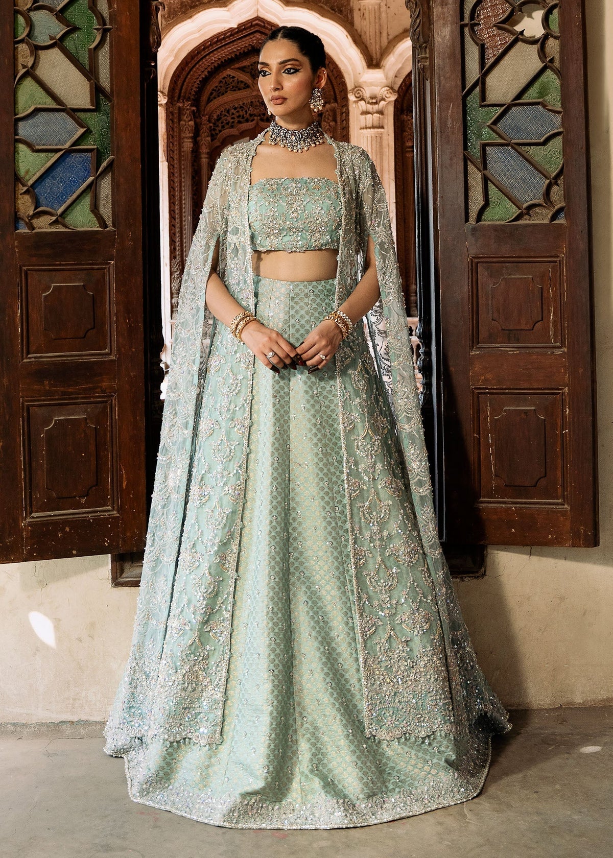 Kanwal Malik | Sajni Wedding Formals 24 | Shafaq - Designer Dress with Intricate embroidery and embellishments. Shop elegent wedding dress at Maria Faisal.