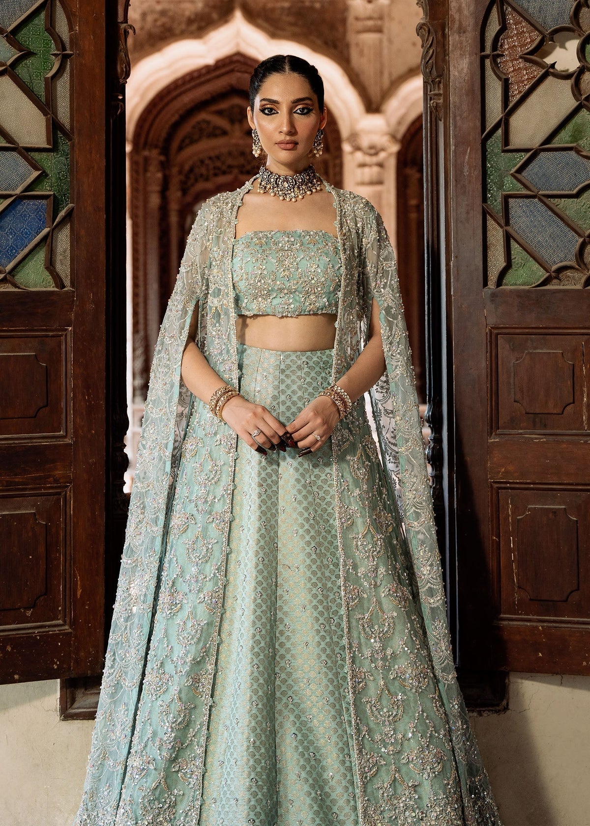 Kanwal Malik | Sajni Wedding Formals 24 | Shafaq - Designer Dress with Intricate embroidery and embellishments. Shop elegent wedding dress at Maria Faisal.