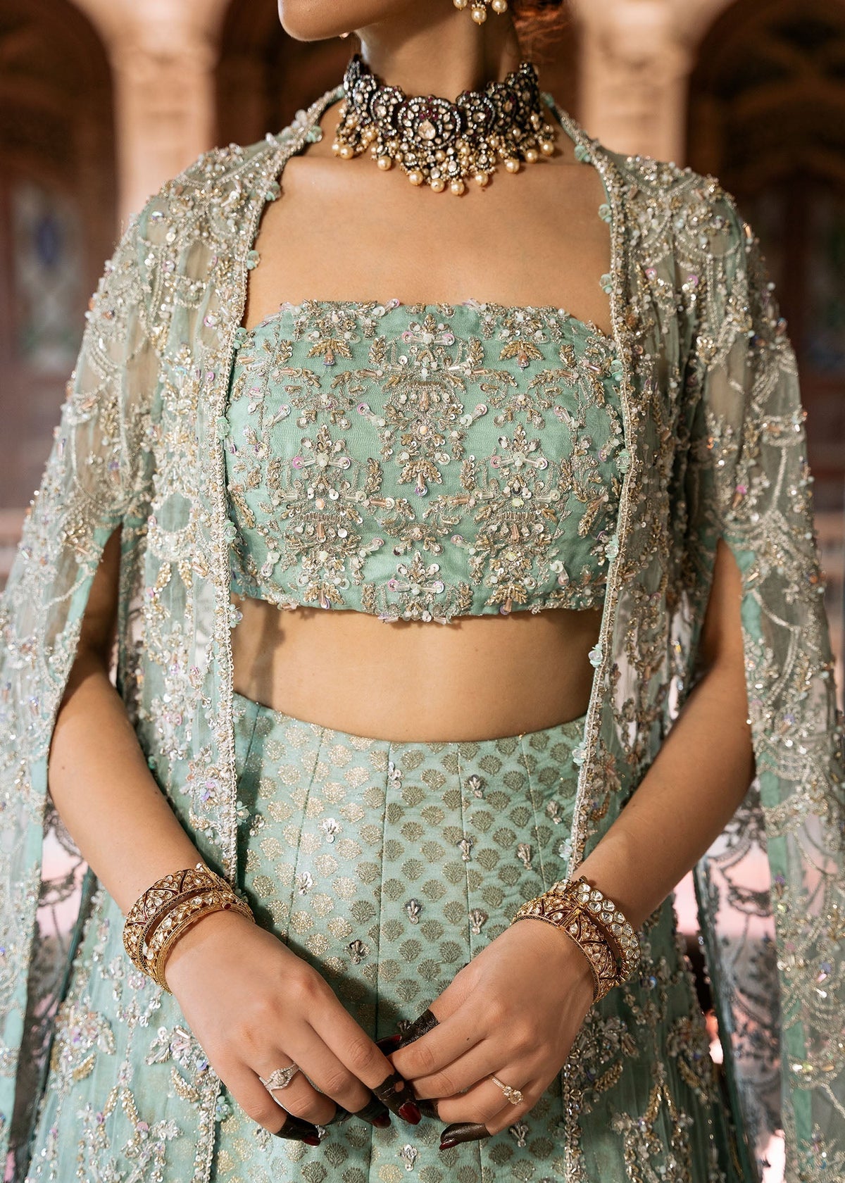 Kanwal Malik | Sajni Wedding Formals 24 | Shafaq - Designer Dress with Intricate embroidery and embellishments. Shop elegent wedding dress at Maria Faisal.