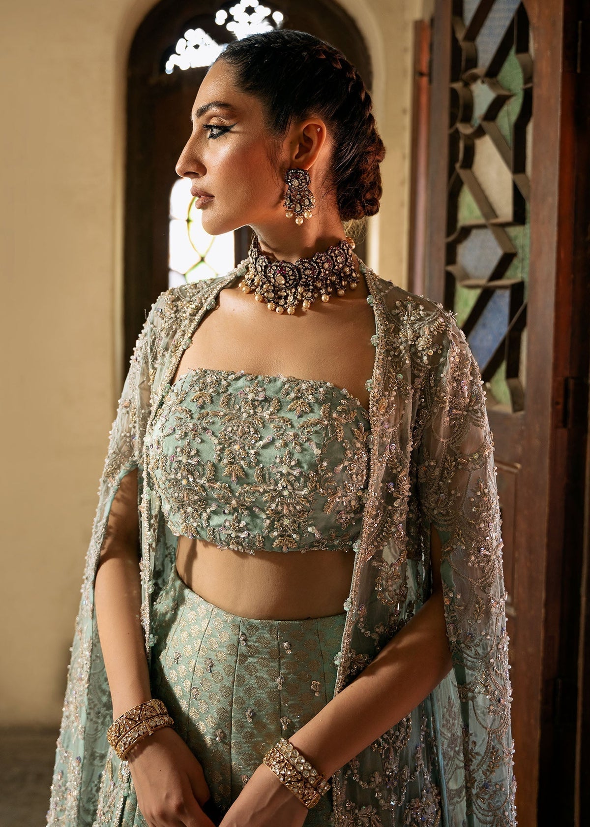Kanwal Malik | Sajni Wedding Formals 24 | Shafaq - Designer Dress with Intricate embroidery and embellishments. Shop elegent wedding dress at Maria Faisal.