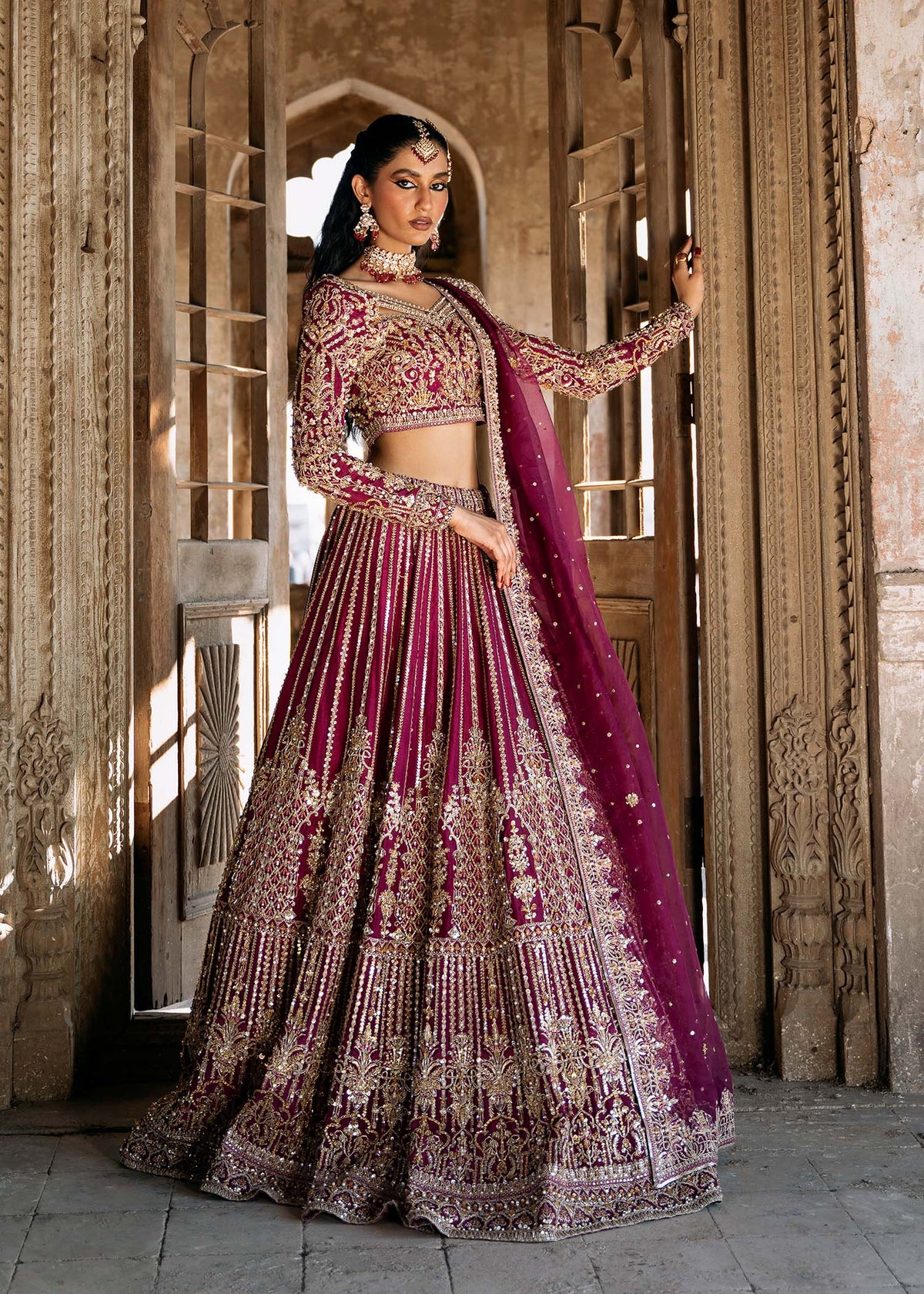 Kanwal Malik | Sajni Wedding Formals 24 | Raina - Designer Dress with Intricate embroidery and embellishments. Shop elegent wedding dress at Maria Faisal.