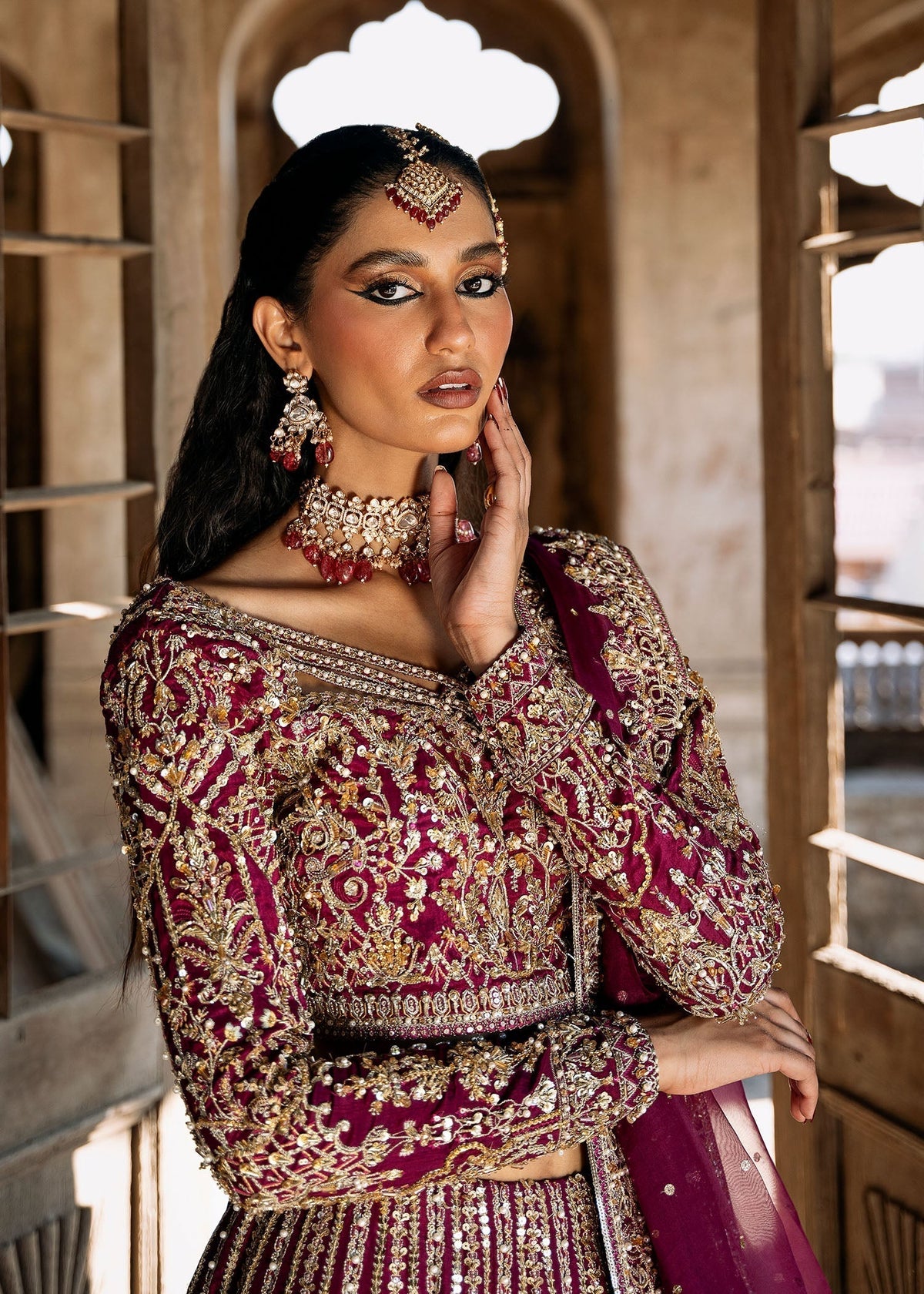 Kanwal Malik | Sajni Wedding Formals 24 | Raina - Designer Dress with Intricate embroidery and embellishments. Shop elegent wedding dress at Maria Faisal.