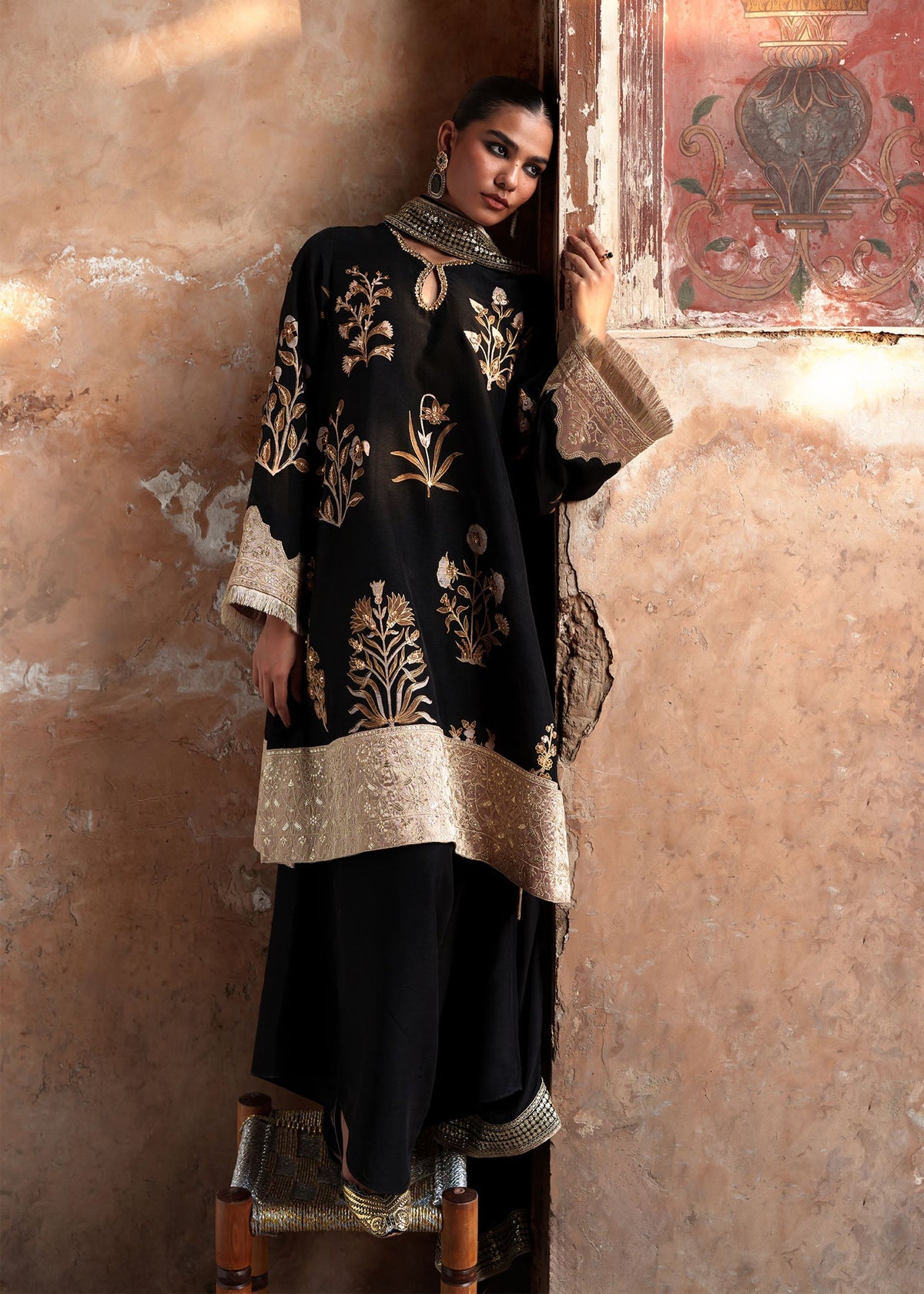 Sadaf Fawad Khan | Zeenat Formals 26 | Resham - Formal Dress - available at Maria Faisal in UK and USA.