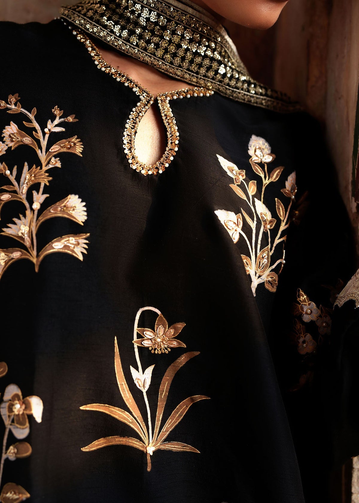Sadaf Fawad Khan | Zeenat Formals 26 | Resham - Formal Dress - available at Maria Faisal in UK and USA.