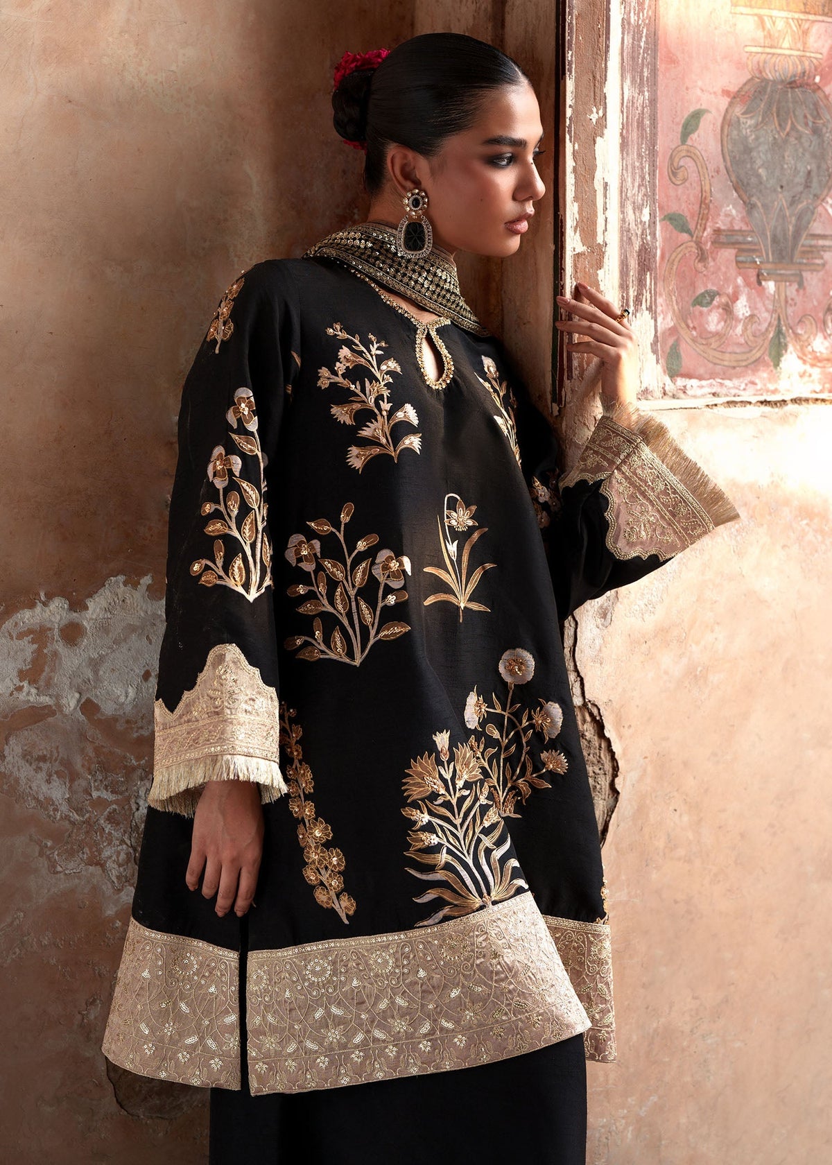 Sadaf Fawad Khan | Zeenat Formals 26 | Resham - Formal Dress - available at Maria Faisal in UK and USA.