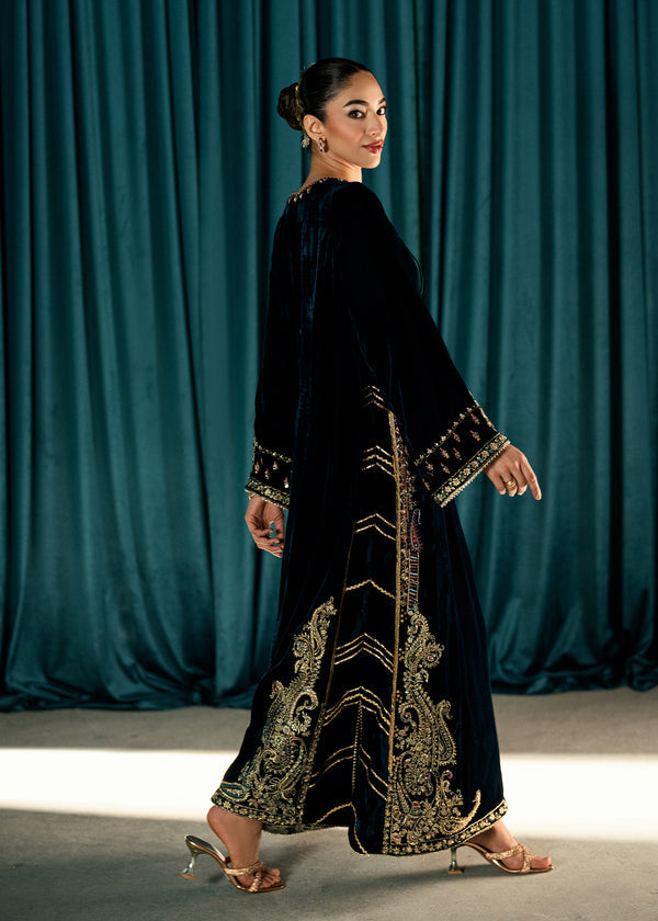 Serene Teal – authentic Pakistani dress from the Velvet Code collection for women in the UK