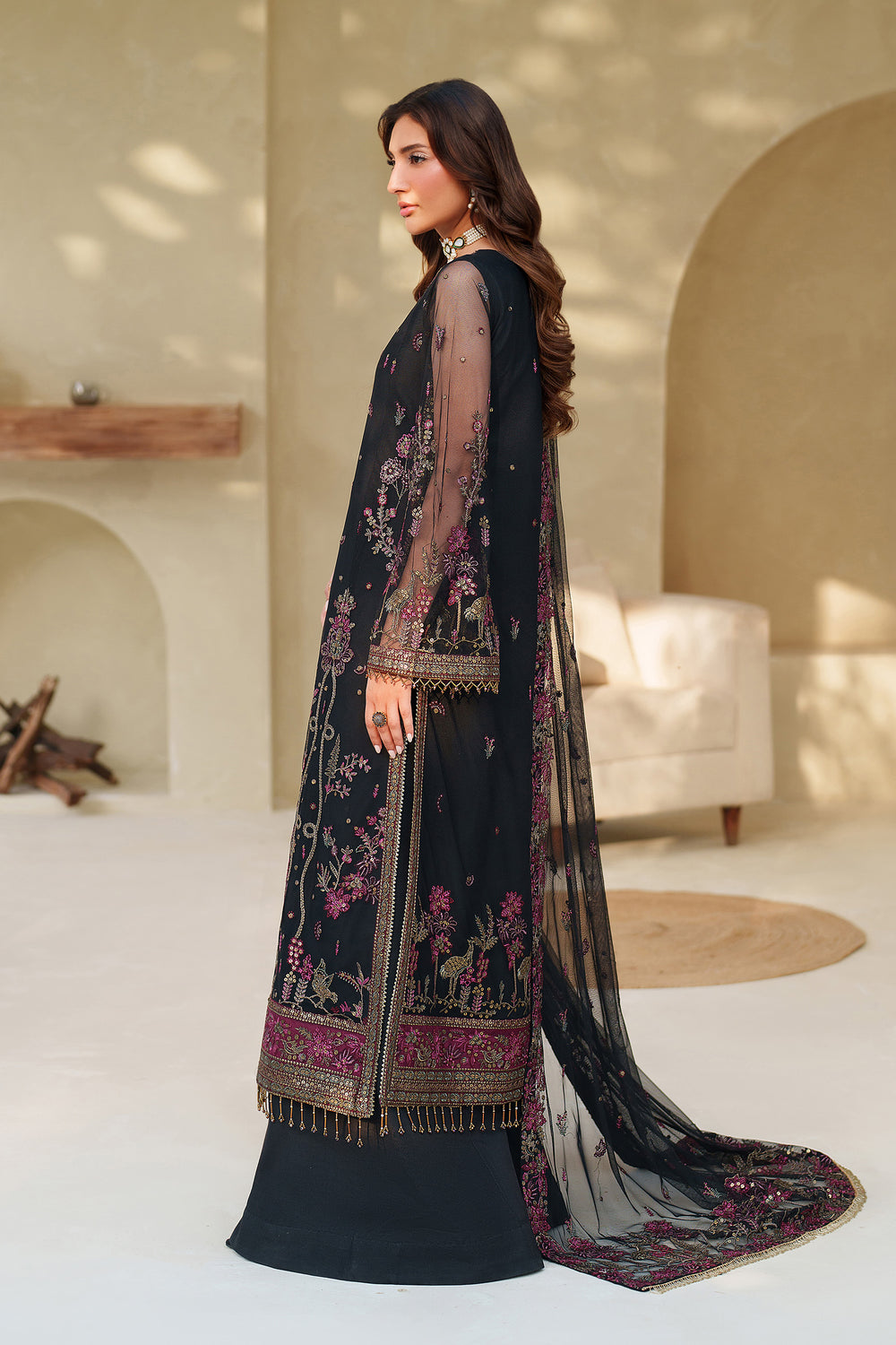 Zarif | Meesa Luxury Formals | Jemiha - Formal Dress - available at Maria Faisal in UK and USA.