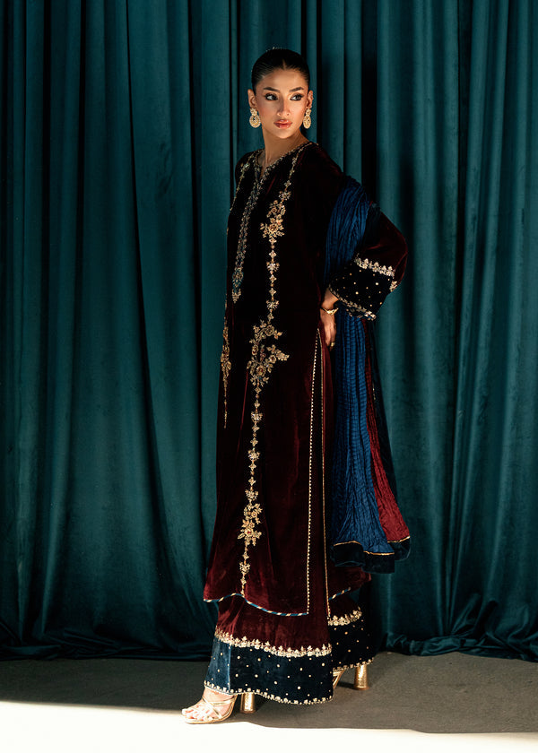 Ruby Eclipse – authentic Pakistani dress from the Velvet Code collection for women in the UK
