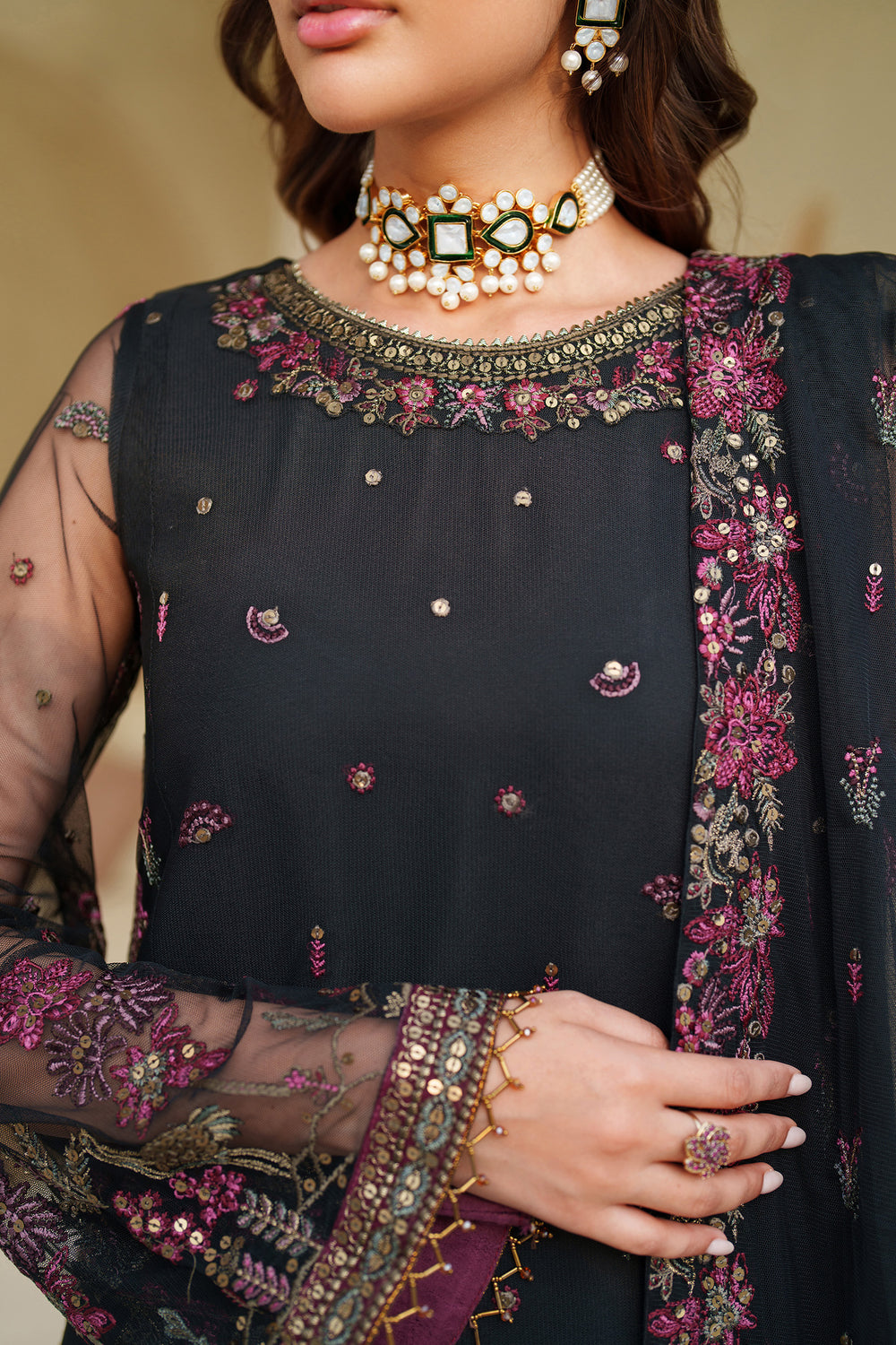 Zarif | Meesa Luxury Formals | Jemiha - Formal Dress - available at Maria Faisal in UK and USA.