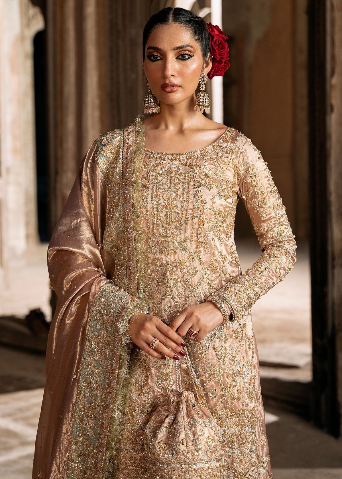Kanwal Malik | Sajni Wedding Formals 24 | Meeram - Designer Dress with Intricate embroidery and embellishments. Shop elegent wedding dress at Maria Faisal.