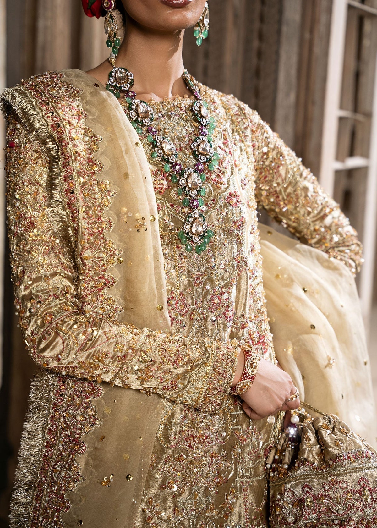 Kanwal Malik | Sajni Wedding Formals 24 | Shahnoor - Designer Dress with Intricate embroidery and embellishments. Shop elegent wedding dress at Maria Faisal.