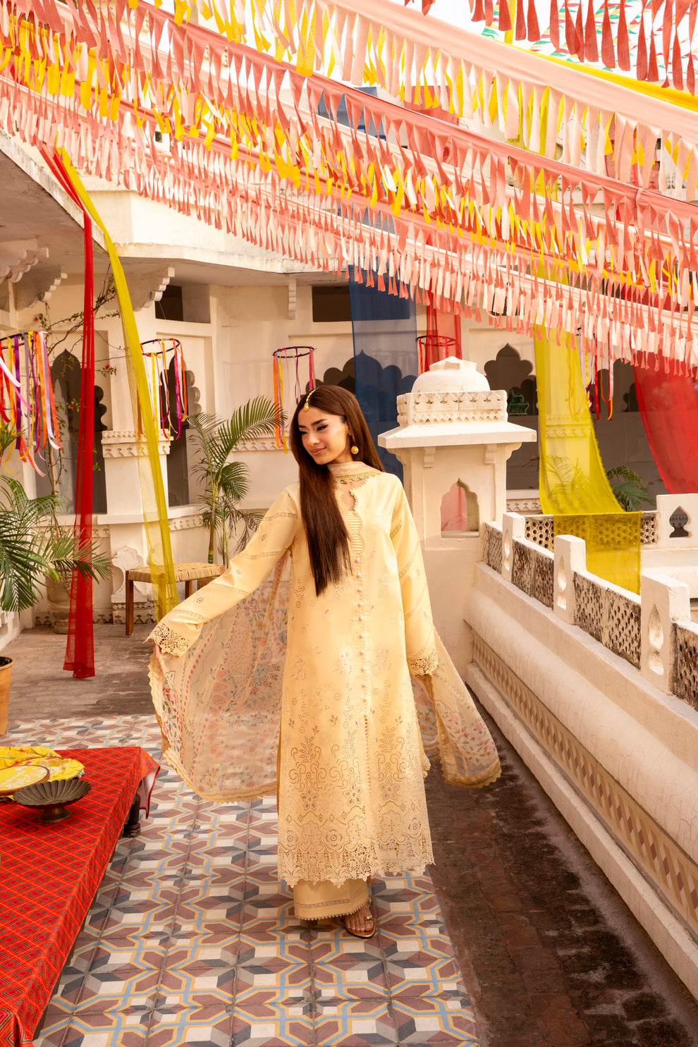 Florent | Basant Chikankari | FBC - 2A - Luxury Dress - available at Maria Faisal in UK and USA.