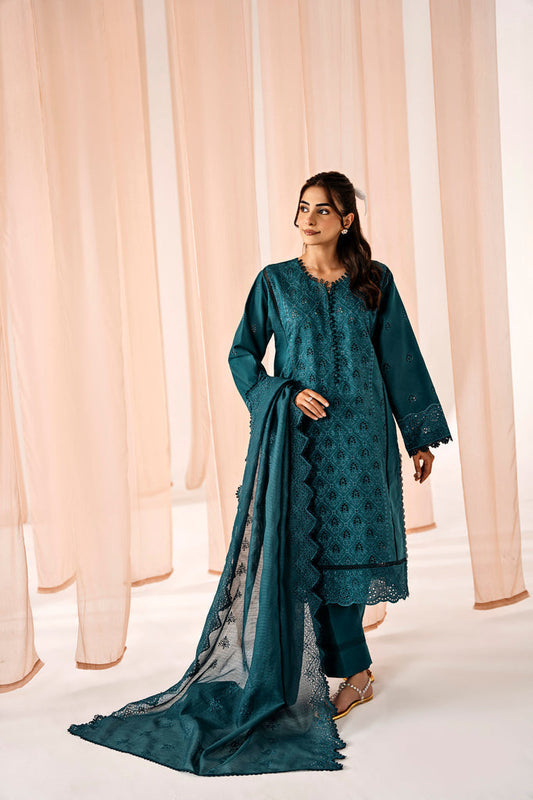 Florent | Festive Lawn 24 | FLF - 4 - Designer Dress with Intricate embroidery and embellishments. Shop elegent wedding dress at Maria Faisal.