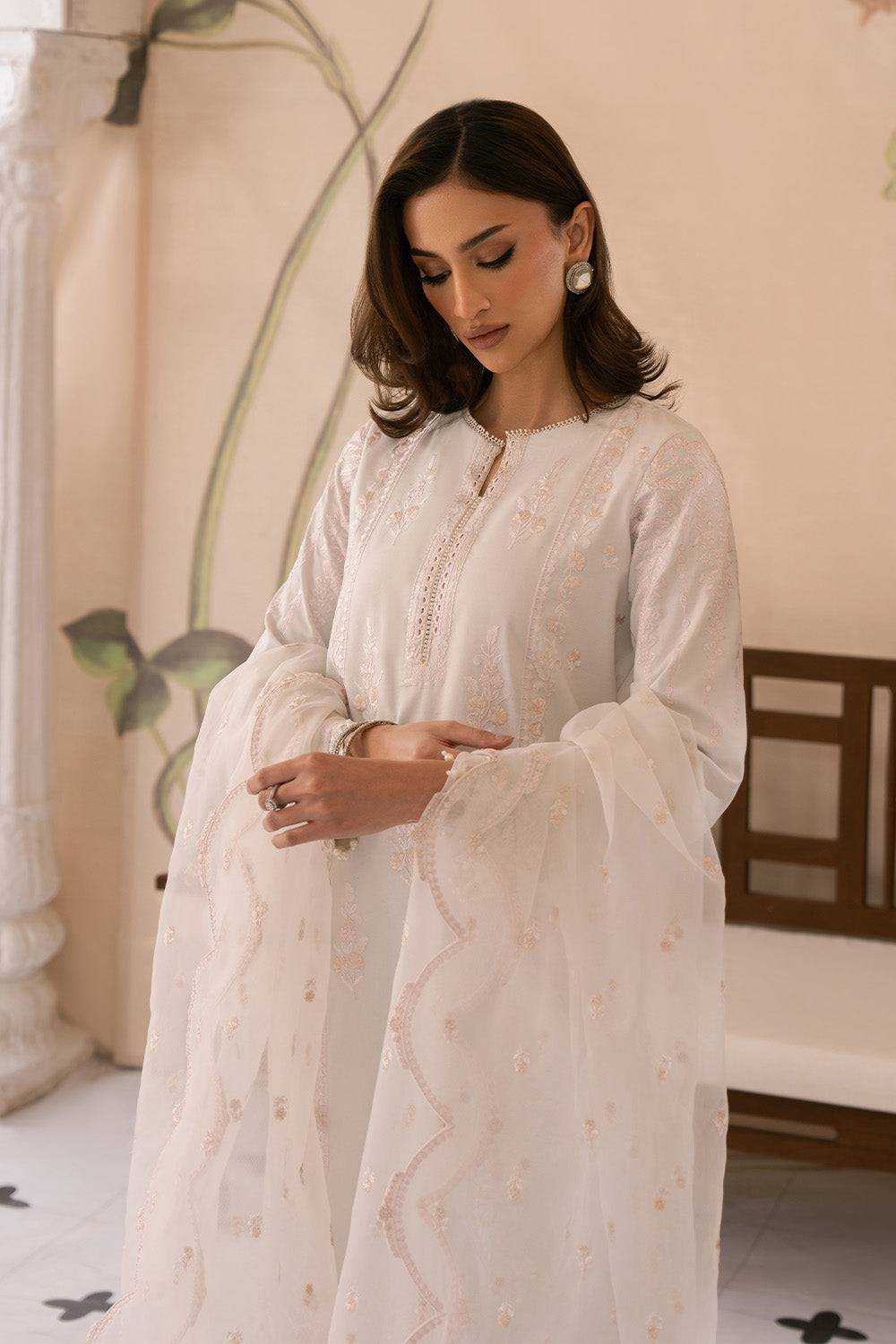 Maryum N Maria | Eid Luxury Lawn 25 | AREZOO - MS50153 by Maria Faisal - Registered Vendor of : Maryum N Maria - type : Ladies Clothes - 100% original wedding dresses