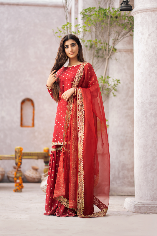 Erum Khan | Sakhiyan Formals | GULAB - Wedding Dress - Maria Faisal