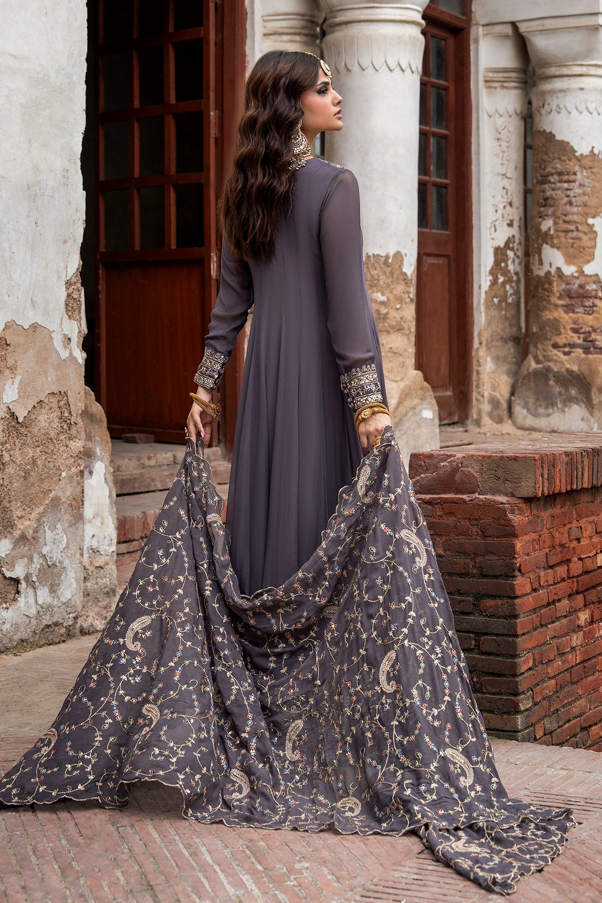 Charizma | Festive Pret | 3-PC Embroidered Chiffon CMA-6-450 - Formal Dress - available at Maria Faisal in UK and USA.