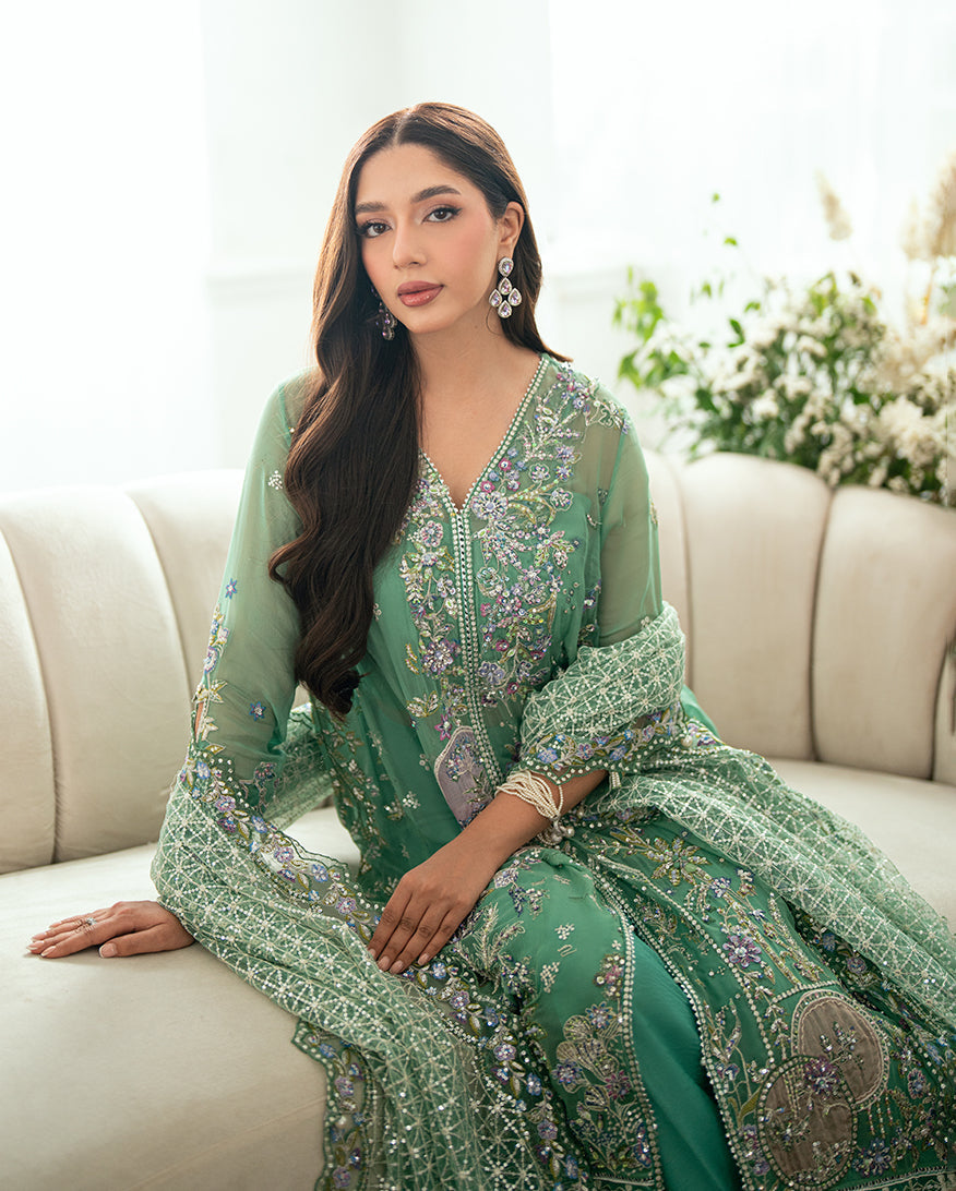 Mushq | Sham Shandaar Festive | Adaa - Casual Dress - available at Maria Faisal in UK and USA.