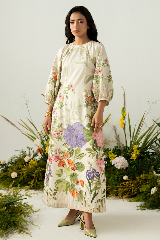 Zarposh | Folds SS 26 | AERIS - Casual Dress - available at Maria Faisal in UK and USA.