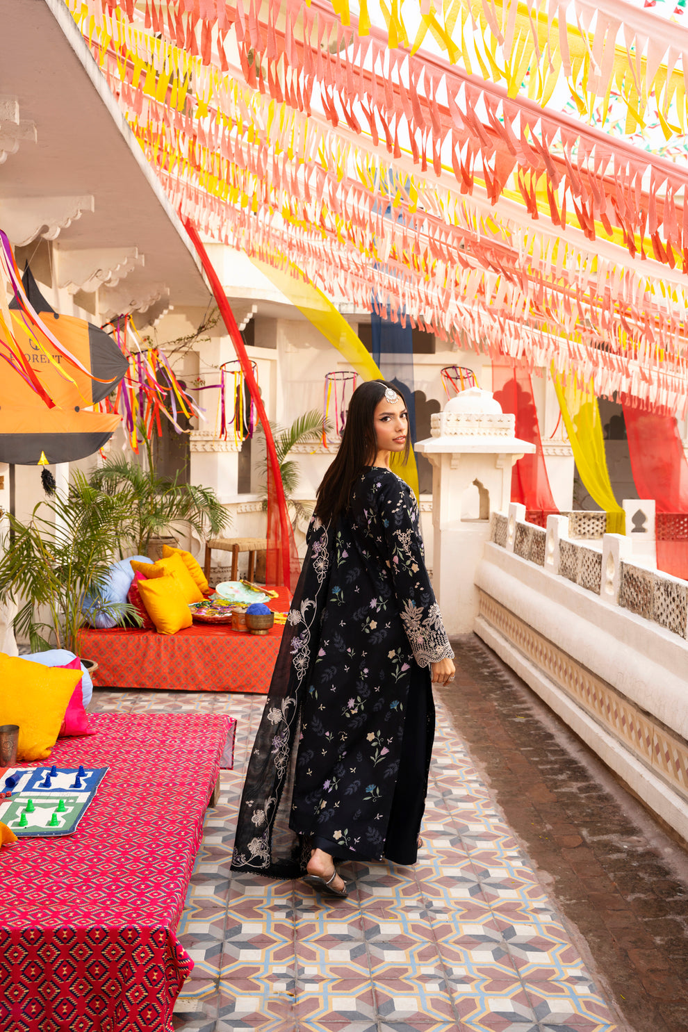 Florent | Basant Chikankari | FBC - 8A - Luxury Dress - available at Maria Faisal in UK and USA.