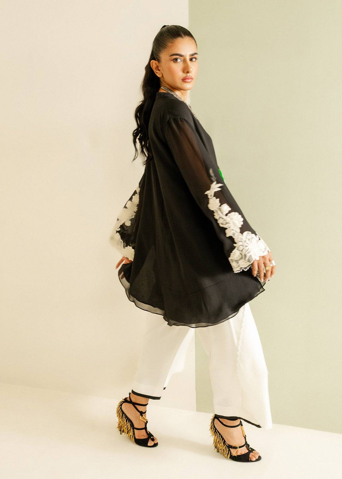 Mahgul | Ayanas Garden | Monochrome Flow by Maria Faisal - Registered Vendor of : Mahgul - type : Ladies Clothes - 100% original wedding dresses