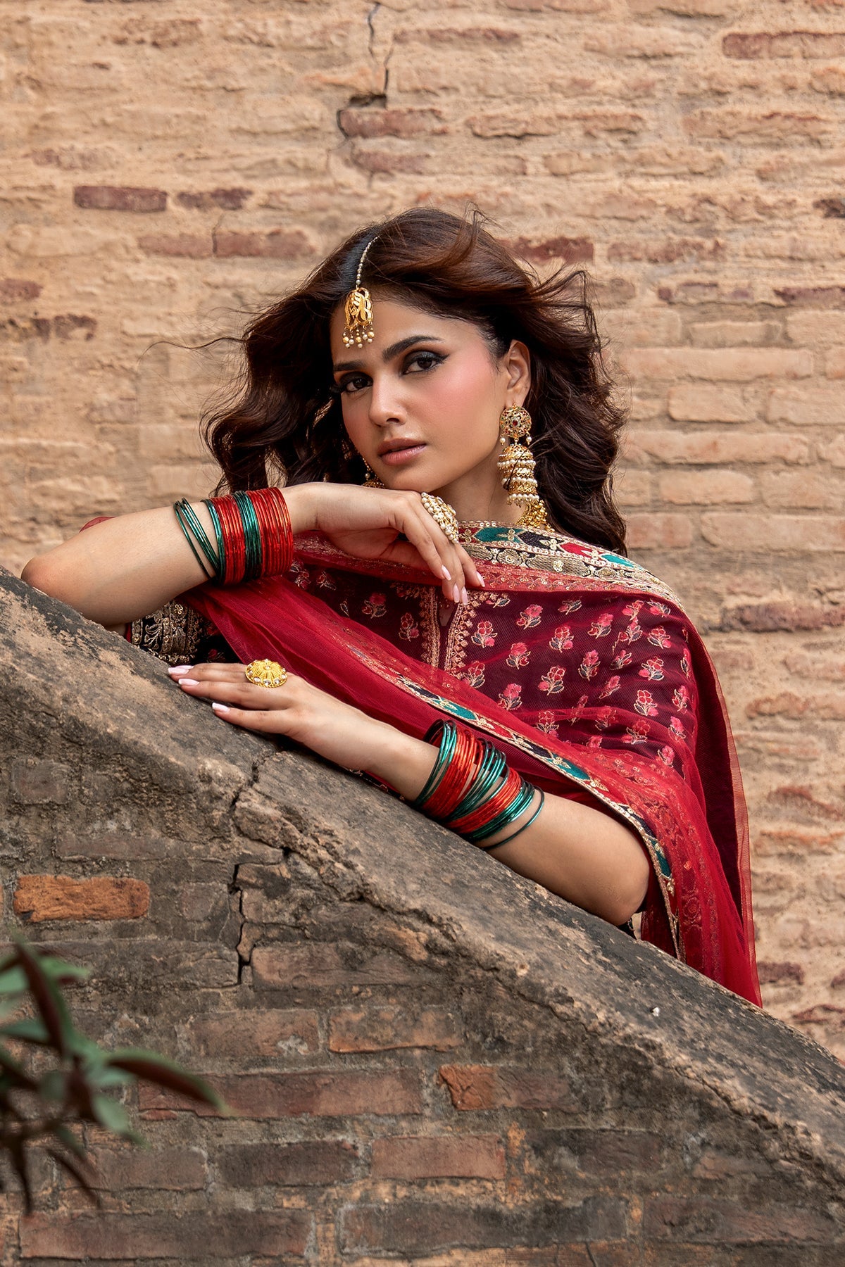 Charizma | Festive Pret | 3-PC Embroidered Raw Silk CMA-6-355 - Formal Dress - available at Maria Faisal in UK and USA.