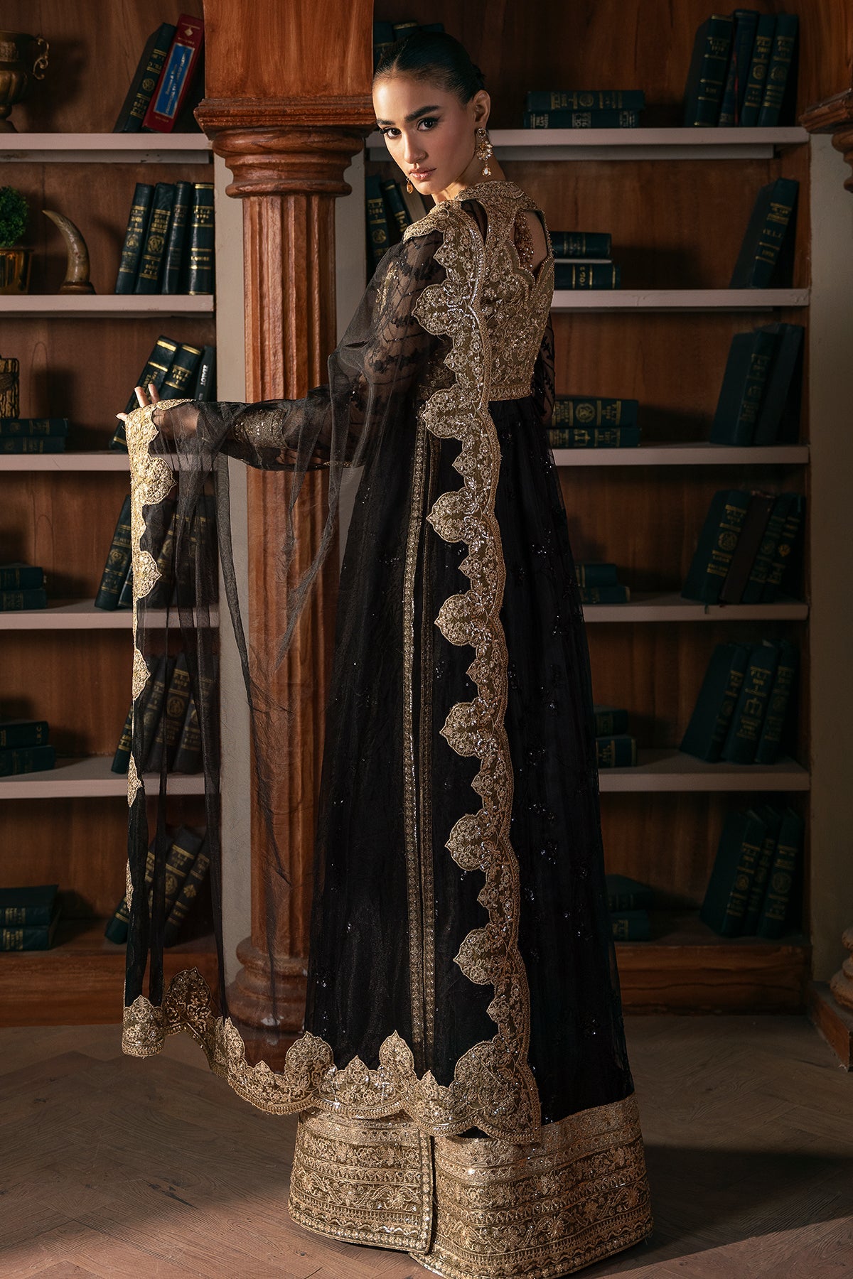 Mina Kashif | Emilie Formals | Opallene - Formal Dress - available at Maria Faisal in UK and USA.