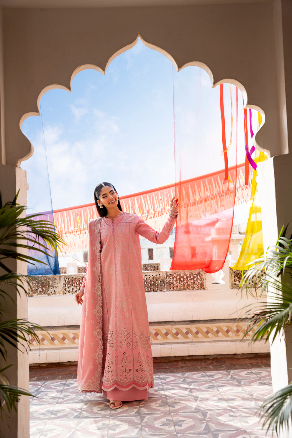 Florent | Basant Chikankari | FBC - 3B - Luxury Dress - available at Maria Faisal in UK and USA.