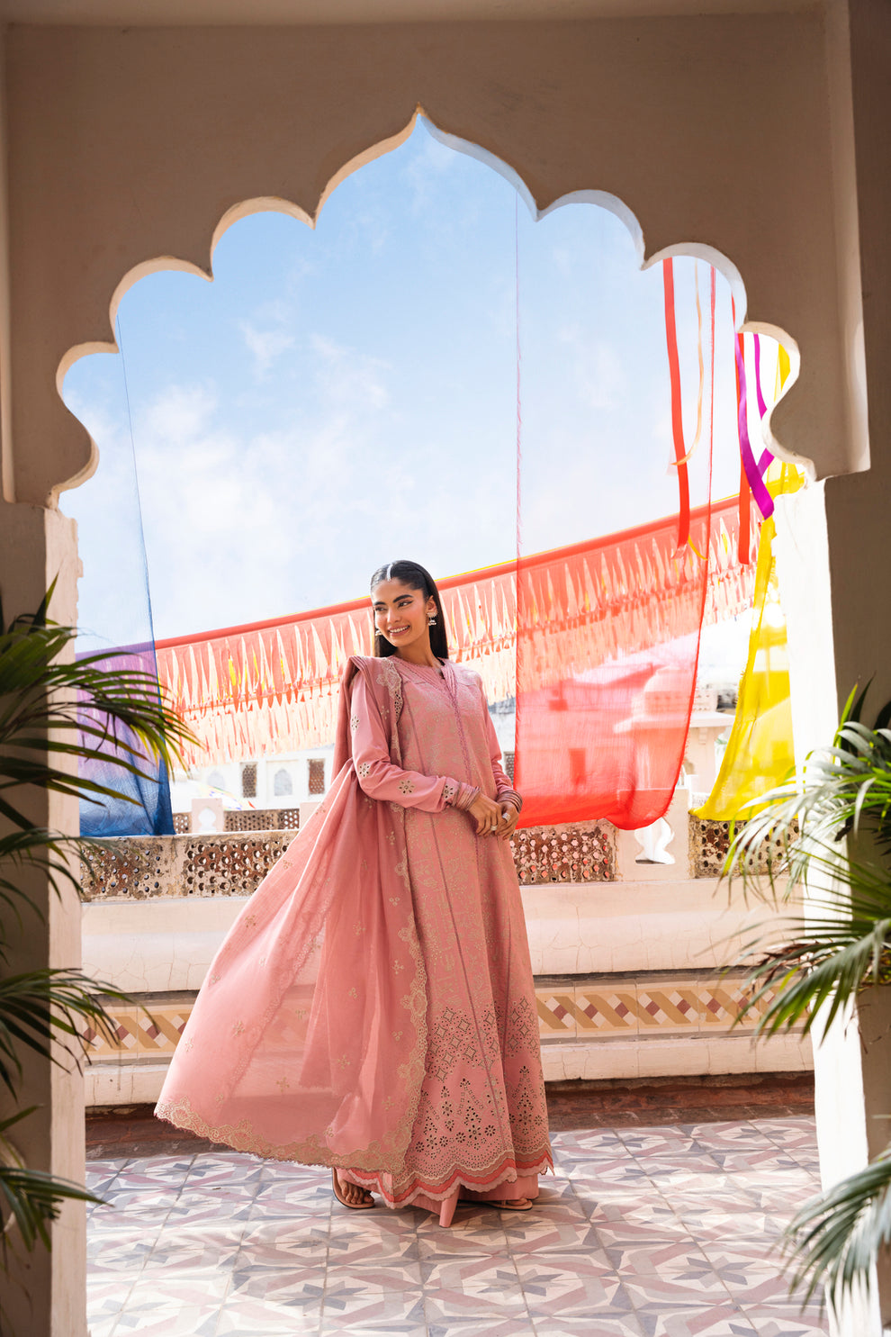 Florent | Basant Chikankari | FBC - 3B - Luxury Dress - available at Maria Faisal in UK and USA.