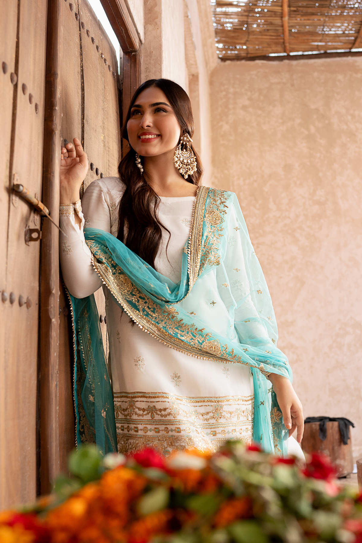 Erum Khan | Sakhiyan Formals | SUFAID PHOOL - Wedding Dress - Maria Faisal