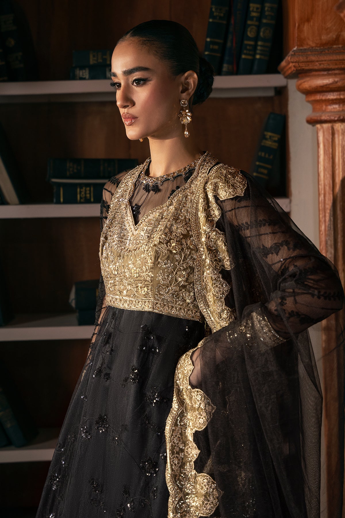 Mina Kashif | Emilie Formals | Opallene - Formal Dress - available at Maria Faisal in UK and USA.