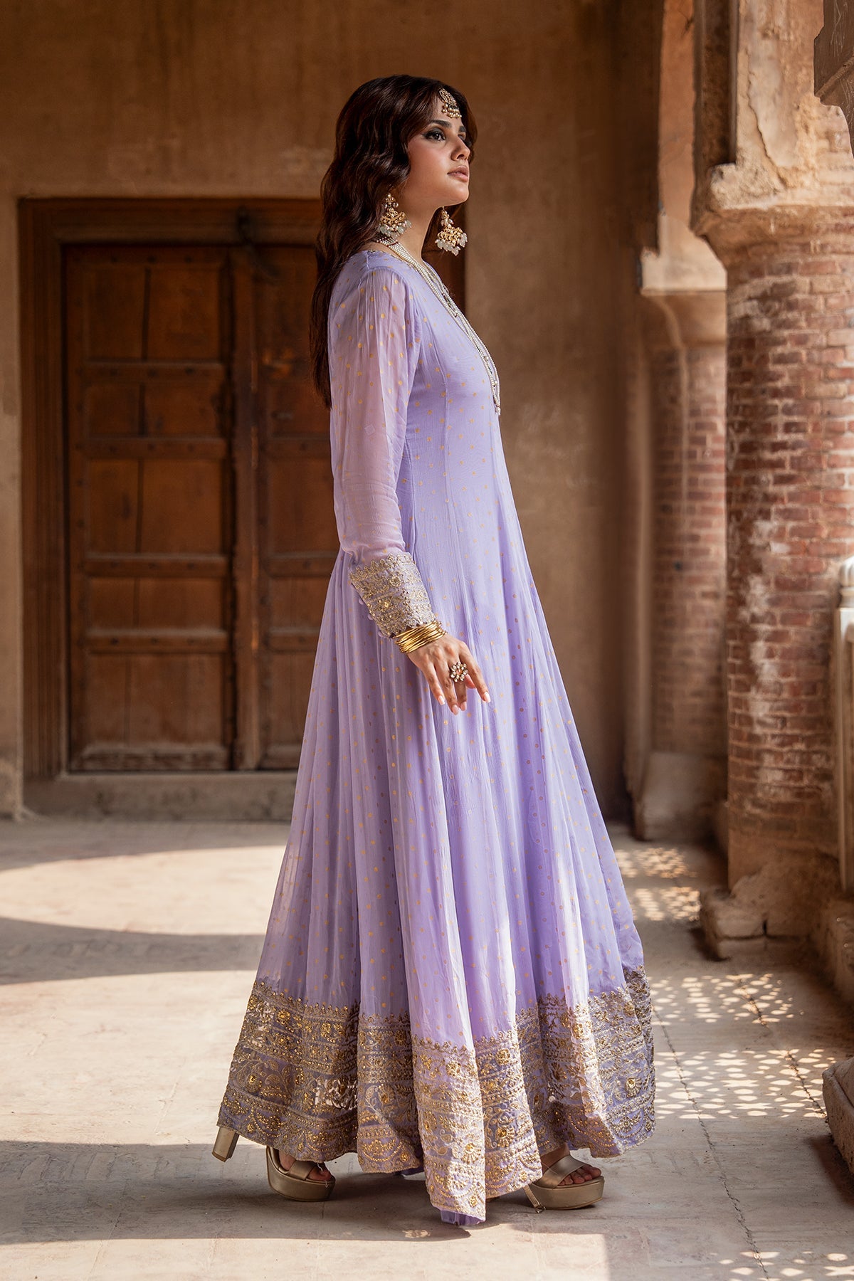 Charizma | Festive Pret | 3-PC Embroidered Chiffon CMA-6-428 - Formal Dress - available at Maria Faisal in UK and USA.