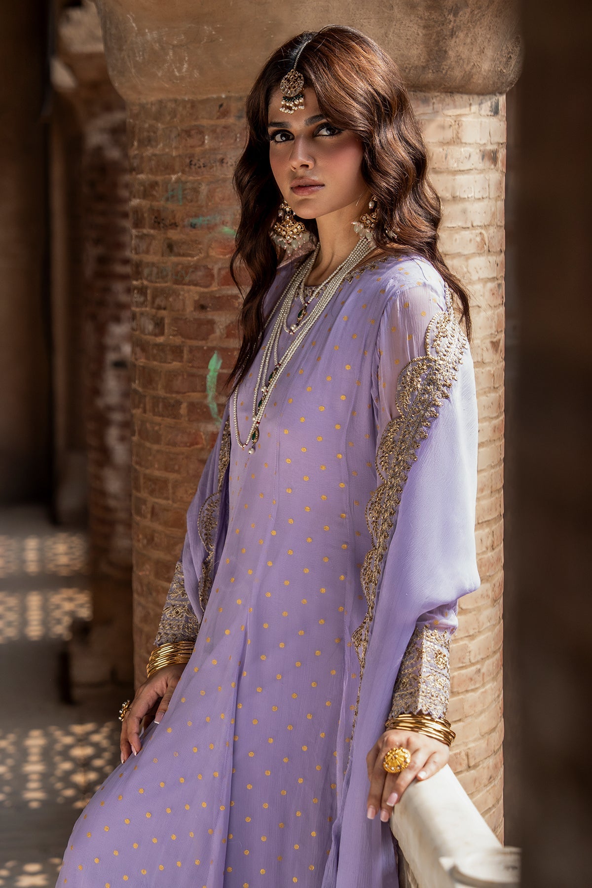 Charizma | Festive Pret | 3-PC Embroidered Chiffon CMA-6-428 - Formal Dress - available at Maria Faisal in UK and USA.