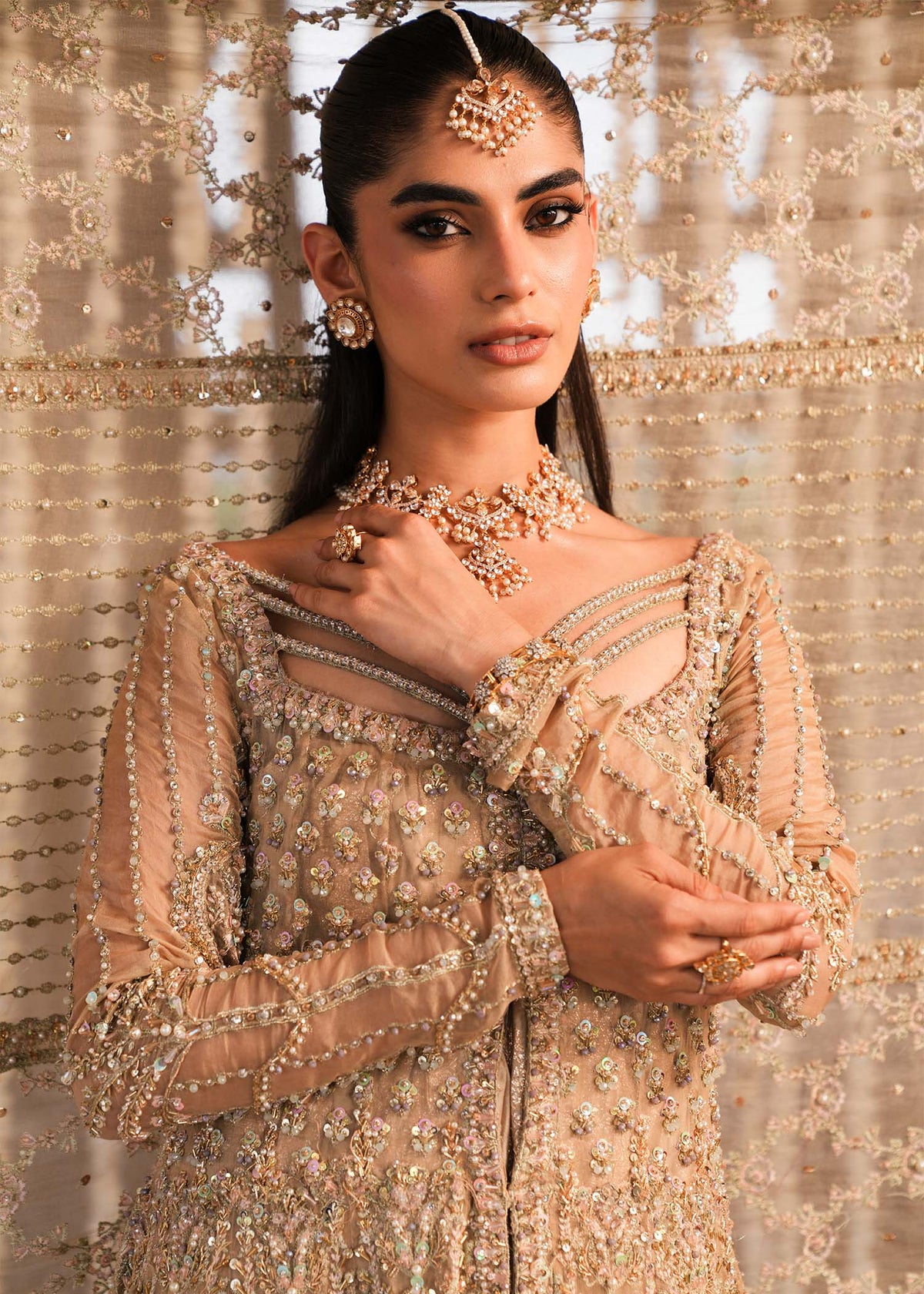 Kanwal Malik | Sajni Wedding Festive | DARAKSHAN - Wedding Dress - available at Maria Faisal in UK and USA.