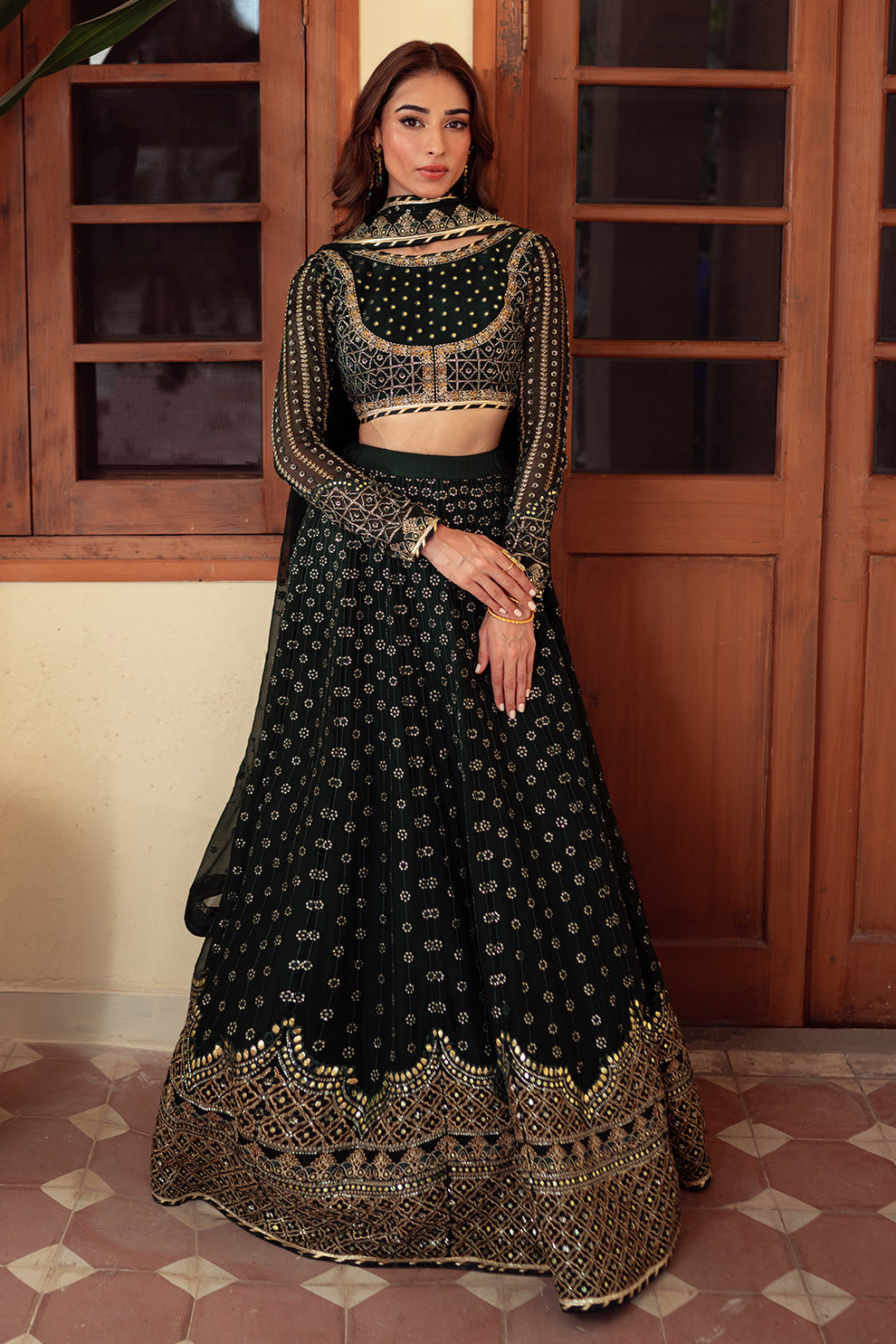 Neeshay | Dastaan Luxury Chiffon | Sheesh - Wedding Dress - Maria Faisal